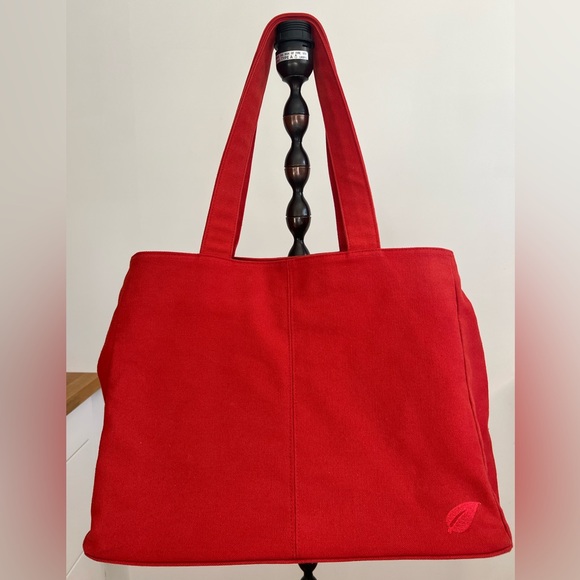 Cotton Ginny Handbags - Chic Red 100% Cotton Tote Bag